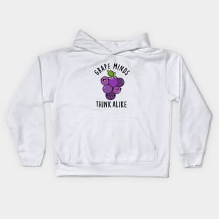 Grape Minds Think Alike Cute Fruit PUn Kids Hoodie